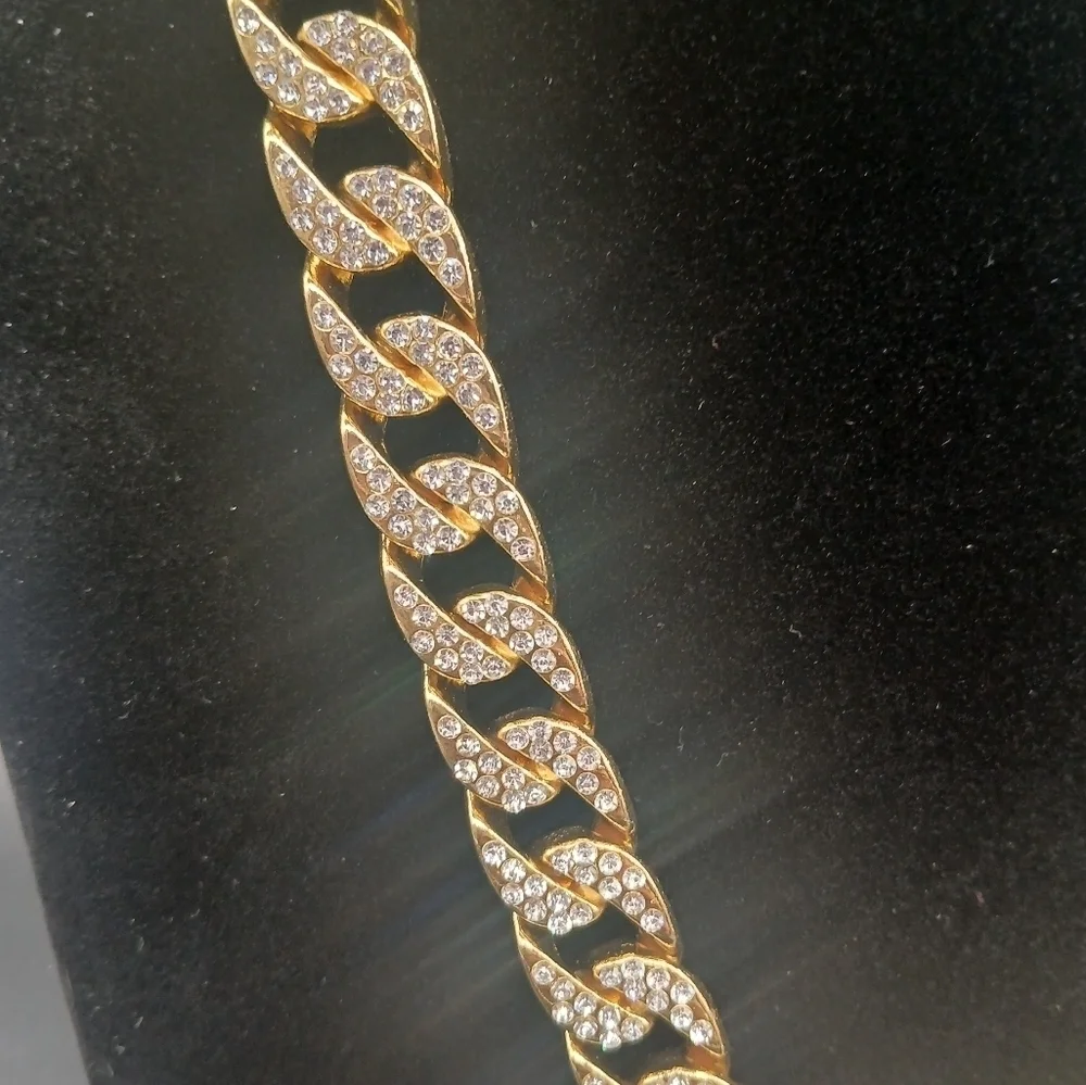 Unique Tiger Head Pendant - Pendants with Cuban Chain Necklace Gold-tone Unisex‍